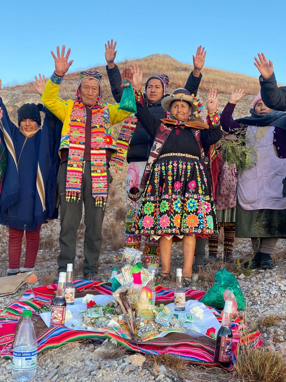 Con bailes y ofrendas así celebraron los médicos tradicionales el Año