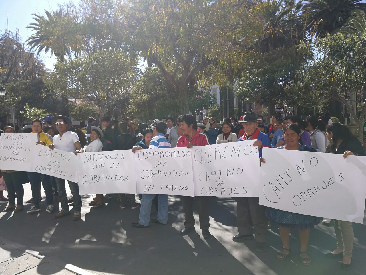 Comunarios de Obrajes piden a Gobernación de Tarija cumplir con "promesas de campaña"