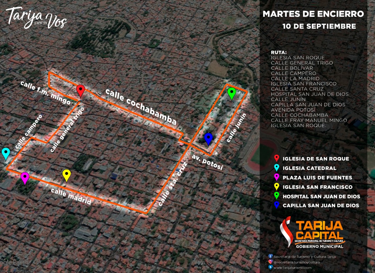 Alcaldía de Tarija presenta ruta de procesión para Fiesta de San Roque