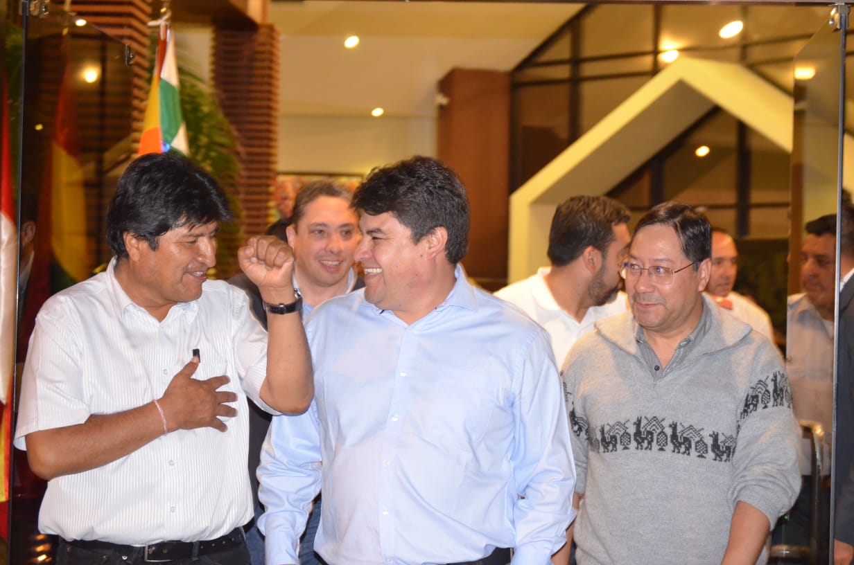 Morales se reúne con empresarios tarijeños en Los Parrales