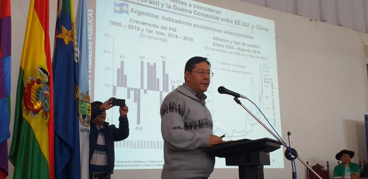 Arce Catacora reconoce impacto  de la crisis argentina en Bolivia
