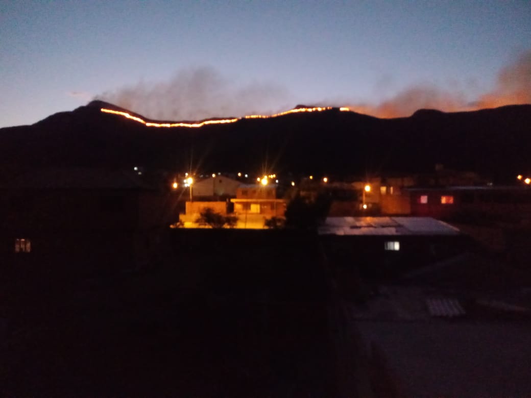 Persisten los focos de calor : Incendio en Tarija minuto a minuto