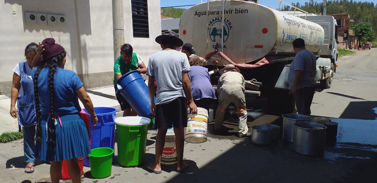 Racionamiento de agua, distrito 13 y barrios aledaños los más afectados en Tarija