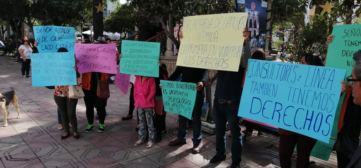 Consultores municipales denuncian despidos injustificados, Alcaldía dice que fenecieron los contratos