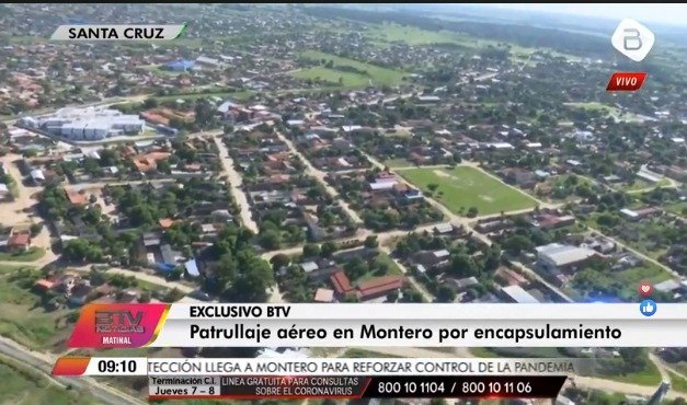 Montero: Activan patrullaje terrestre y aéreo para cumplir encapsulamiento