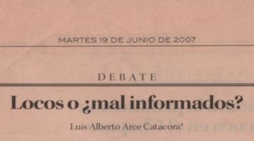 Locos o ¿mal informados?