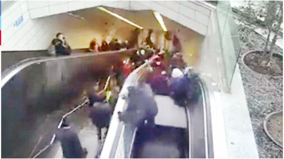 Escalera mecánica devora a hombre en Turquía
