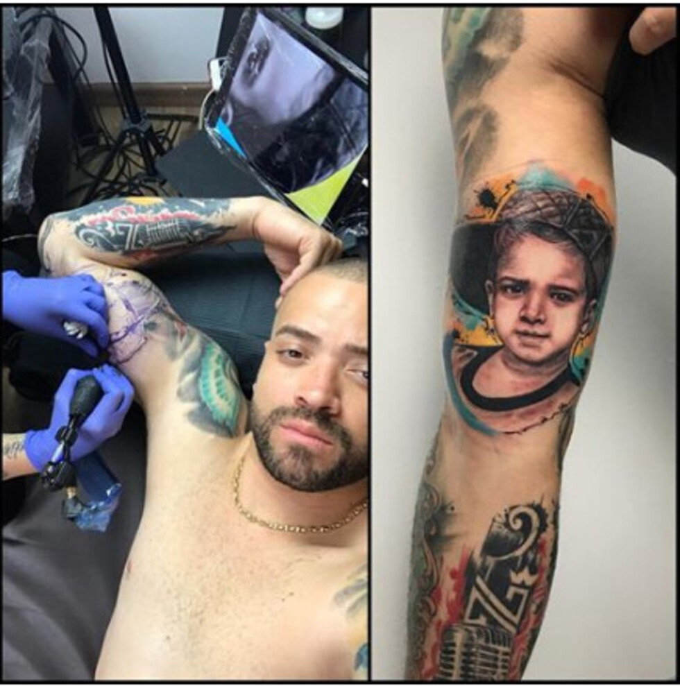 Nacho se hizo un nuevo tatu por su hijo
