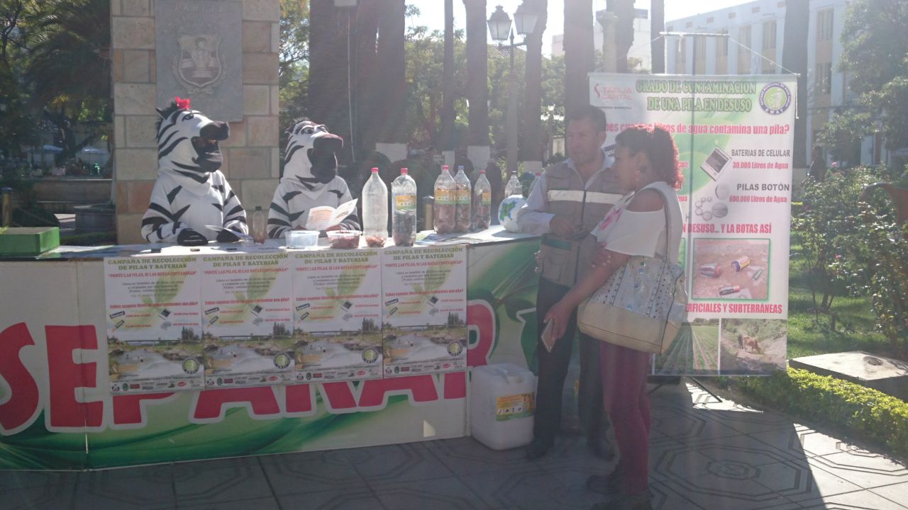 EMAT lanza cruzada para recolectar pilas y baterías