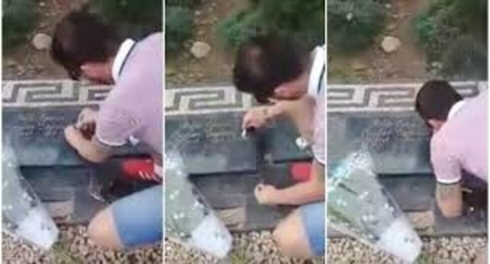 Aspiró cocaína en la tumba Pablo Escobar