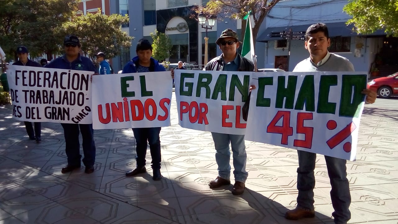 Chaqueños dicen que sus regalías “no se tocan”