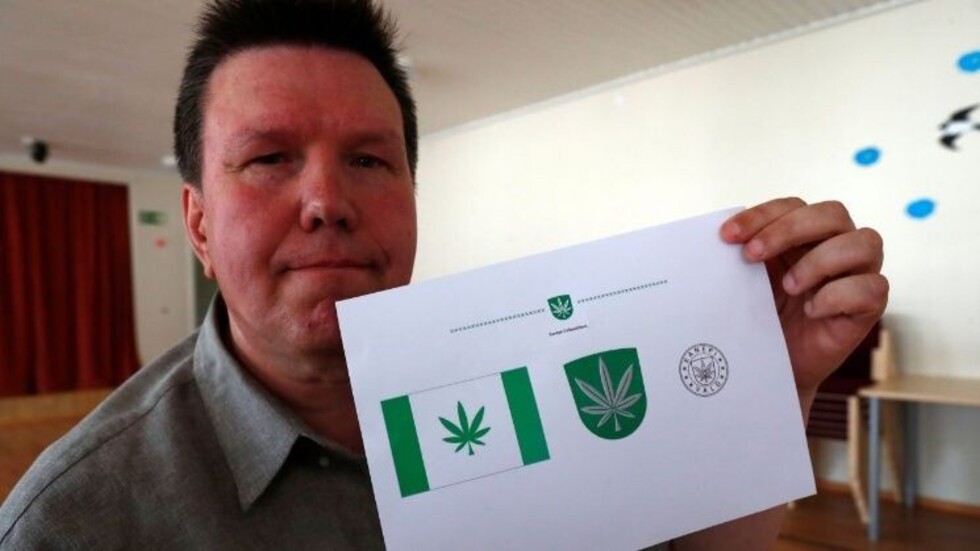 Ciudad tiene de bandera símbolo de marihuana