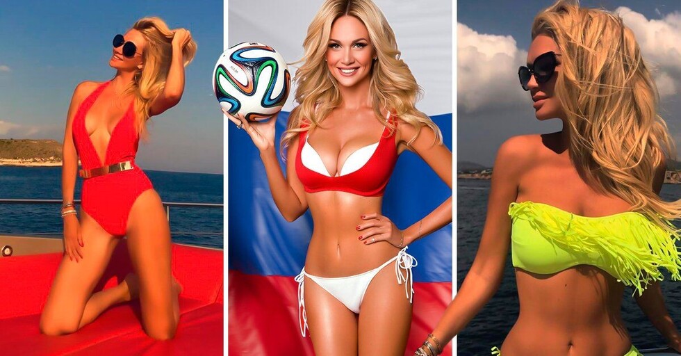 La embajadora del mundial cautivó a La Bombonera