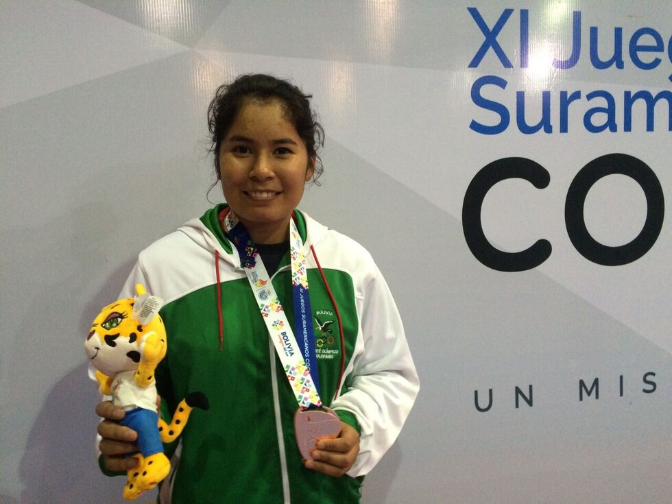 Representante tarijeña obtiene medalla de bronce en Cocha 2018