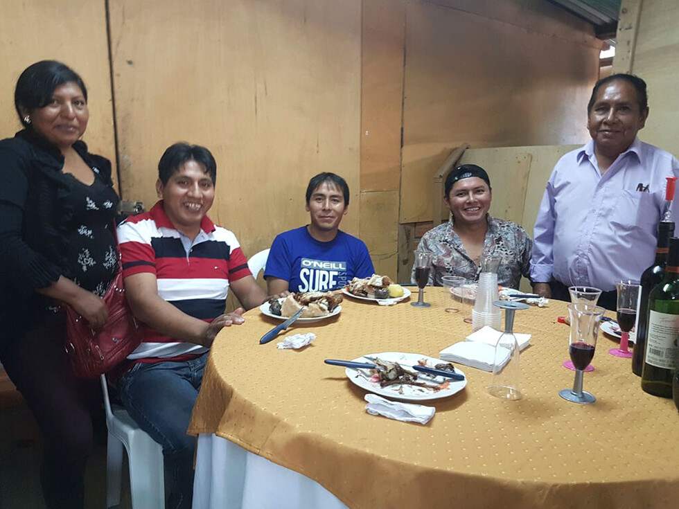 Festejo de los trabajadores de El País