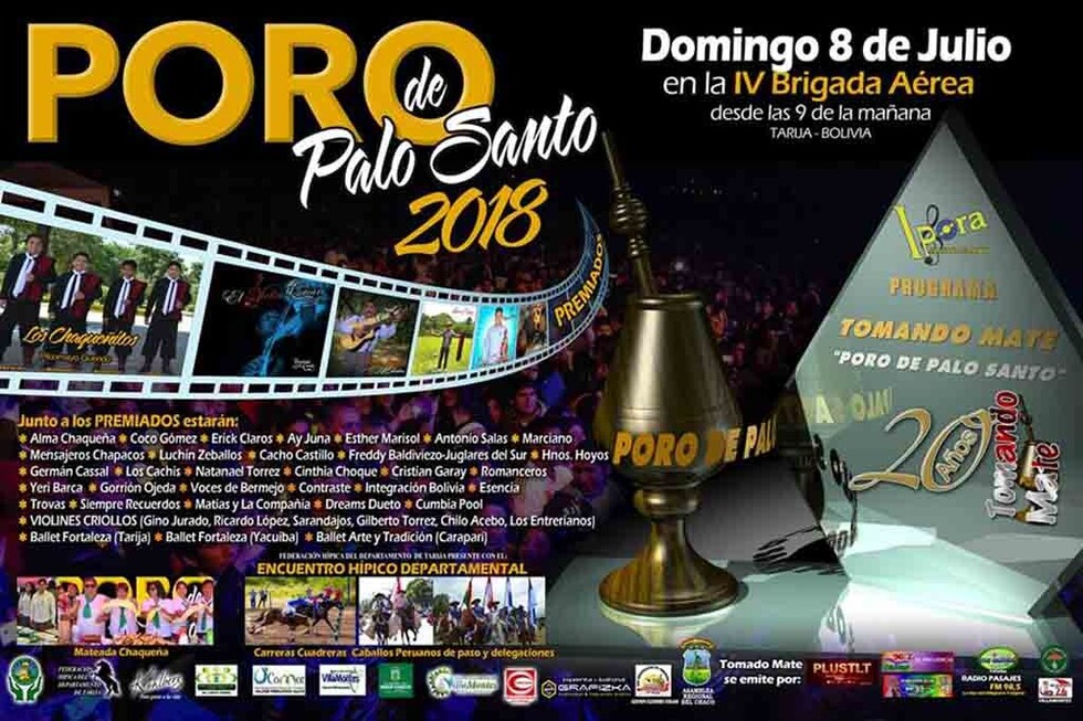 Festival de Poro de Palo Santo será en la IV Brigada Aérea