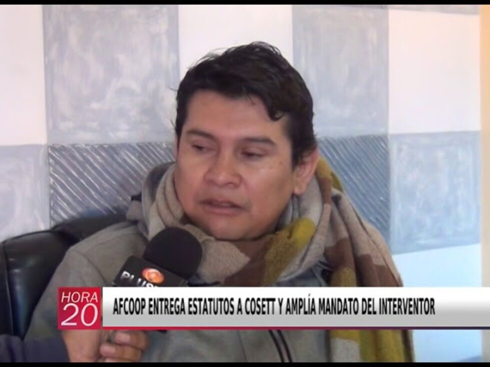 Afcoop entrega estatutos a Cosett y amplía mandato del interventor