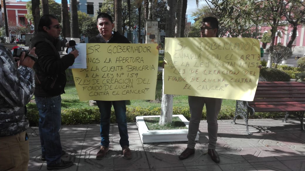 Piden a la Gobernación poner en vigencia Ley de Creación de Fondos de Lucha Contra el Cáncer