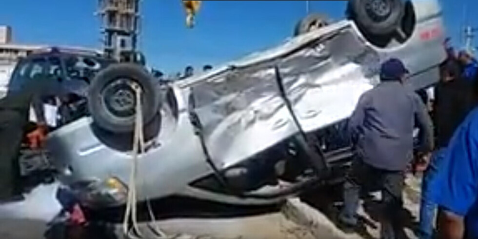 Reportan 2 heridos en accidente del barrio Morros Blancos (VIDEO)