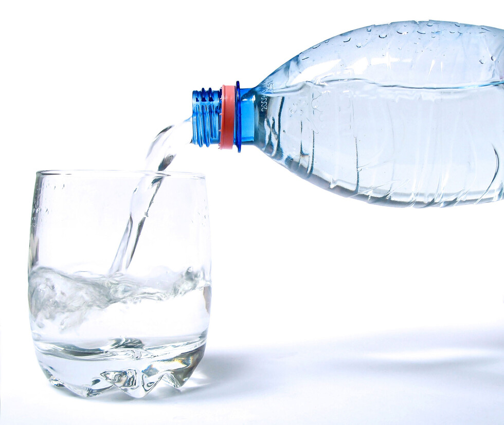 Agua en el almuerzo