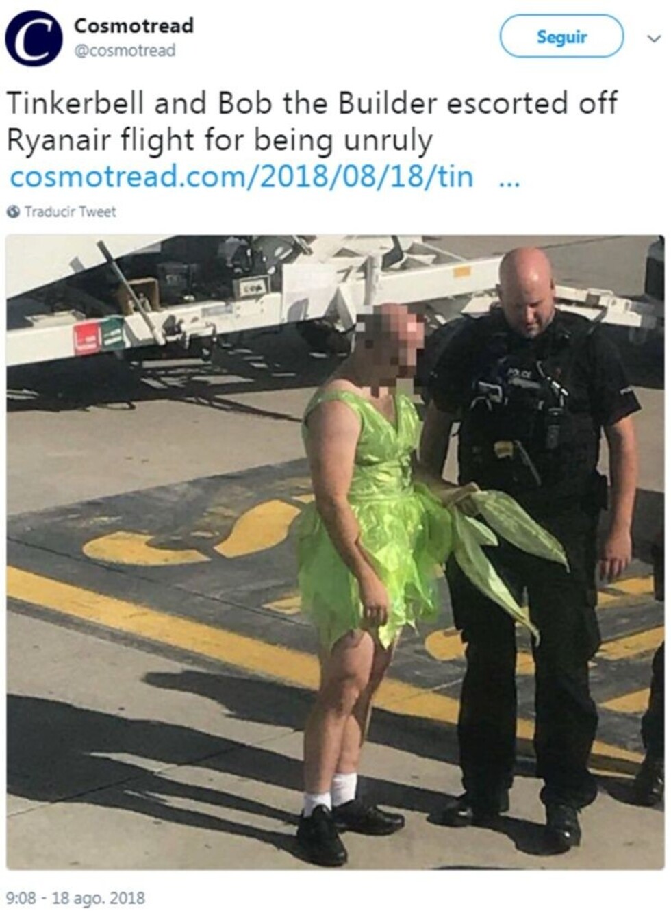 “Campanita” amenazó matar a todos en avión