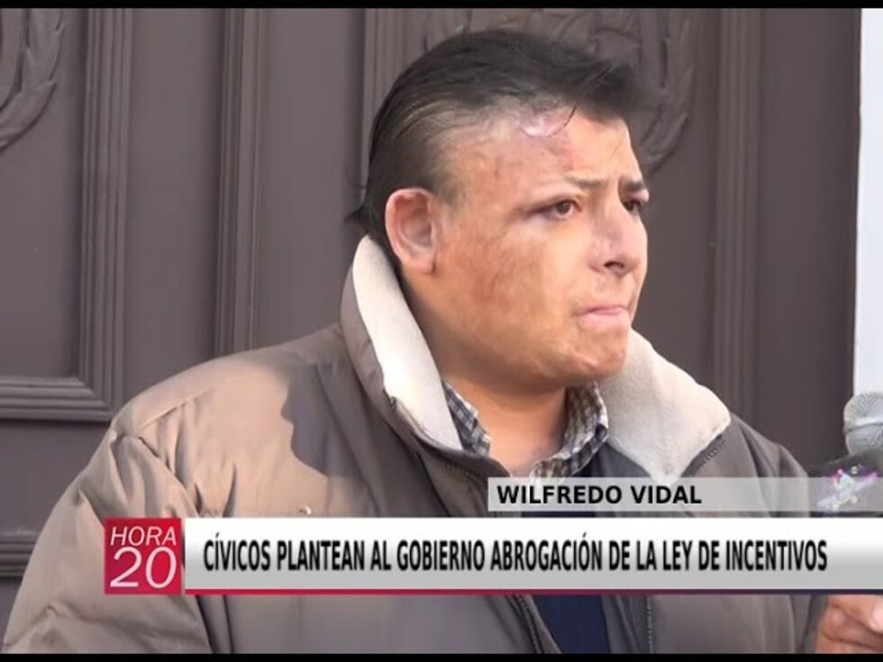 Cívicos tarijeños piden que se abrogue la Ley de Incentivos