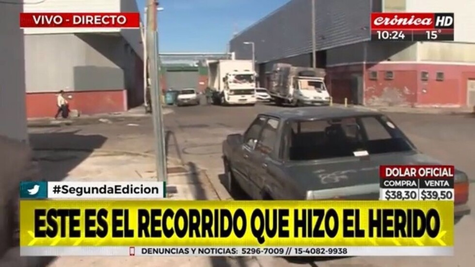 Le dispararon en el cuello  para robarle  el auto