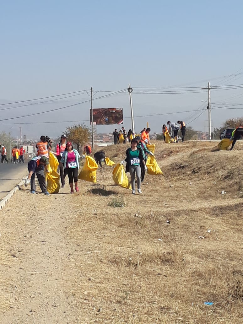 Tarija se unió al Plogging y recolectó alrededor de 4 toneladas de basura