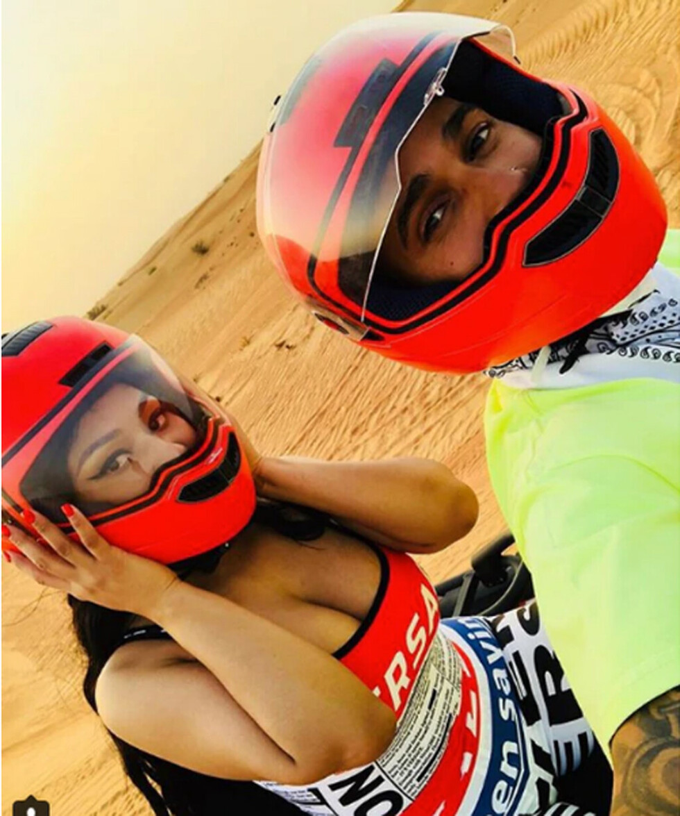 ¿Nicki Minaj y  Lewis Hamilton  de romance?