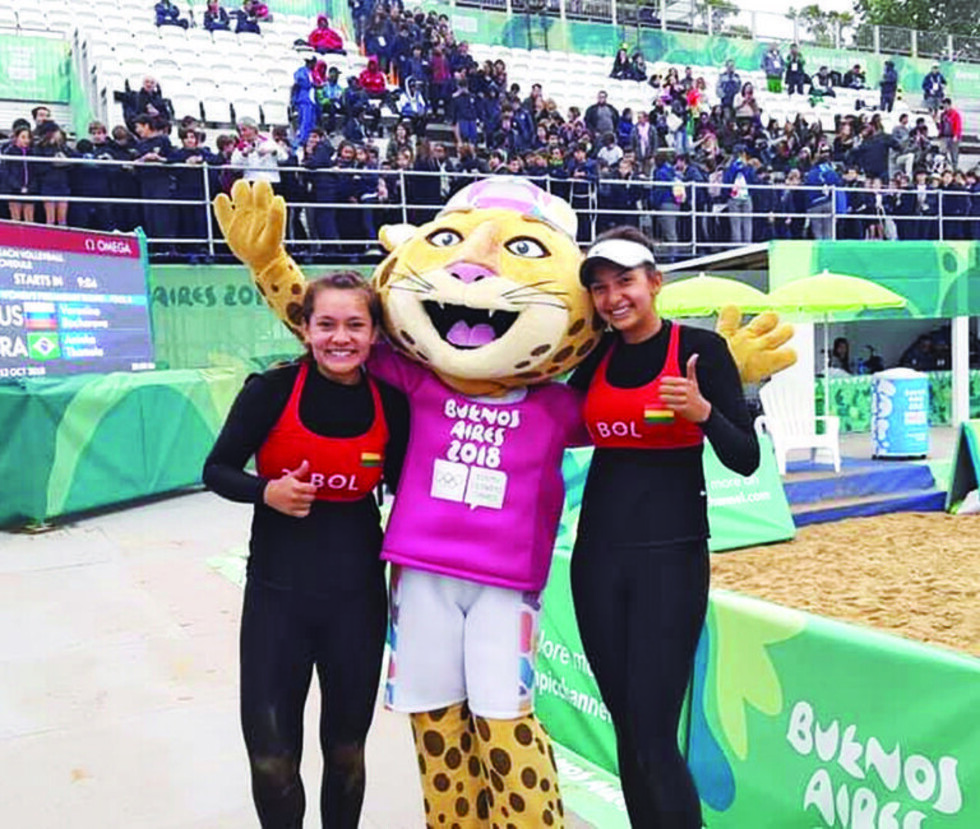 Bolivia ante Puerto Rico en el voleibol de playa