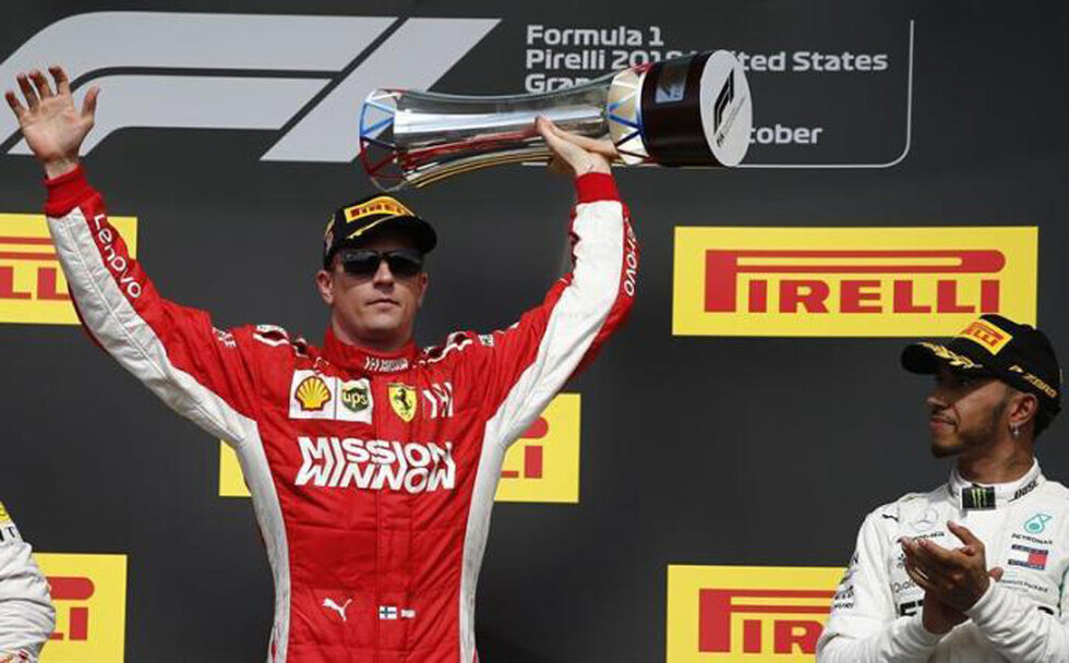 Raikkonen gana en Austin y hace esperar a Hamilton para coronar