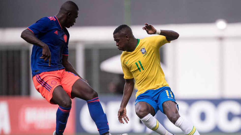 Brasil Sub-20 de Vinicius iguala con Colombia