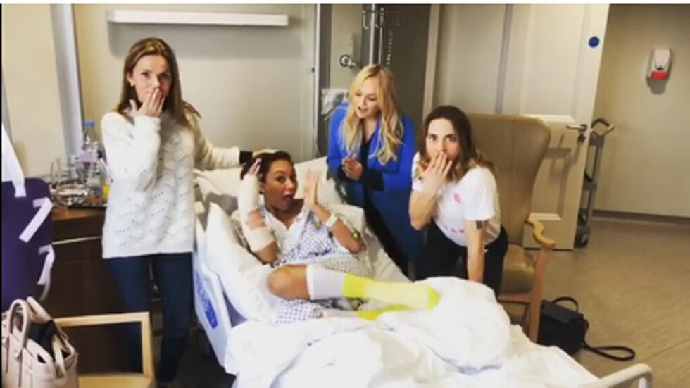 Las Spice Girls visitaron a Mel  B en el hospital
