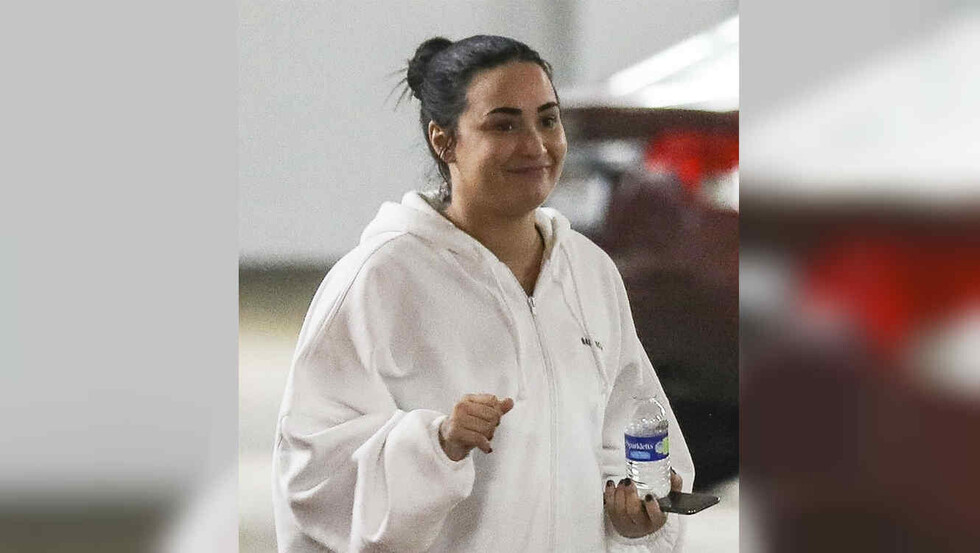 Captan a Demi Lovato feliz y  con amigos