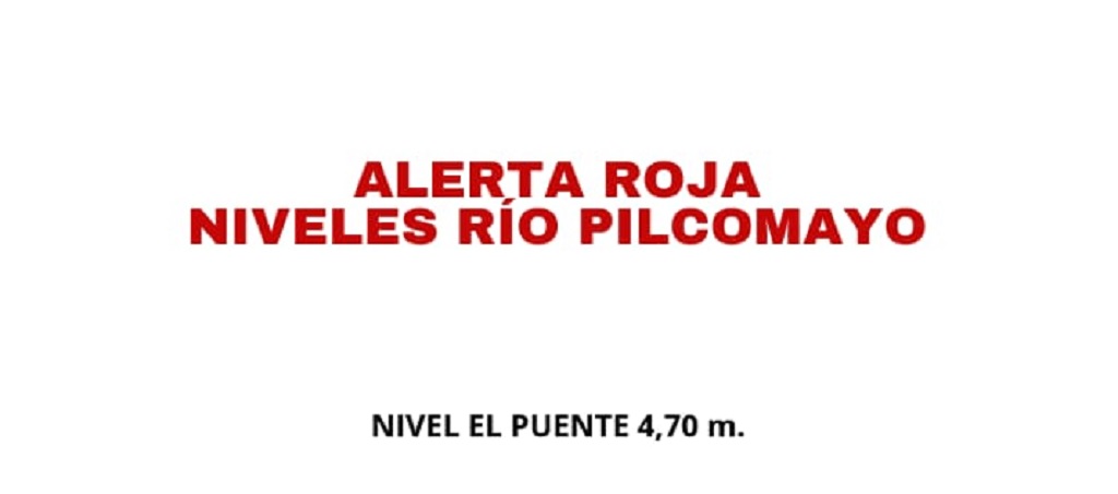 Senamhi declara alerta roja por crecida del río Pilcomayo