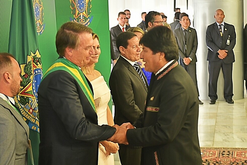 Evo dice que con Bolsonaro tienen que trabajar juntos