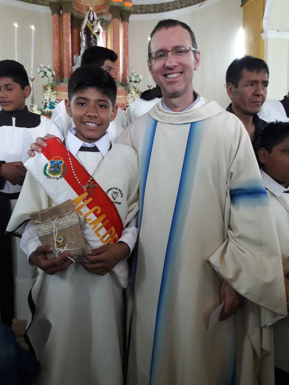 La primera  comunión de  Ignacio Javier