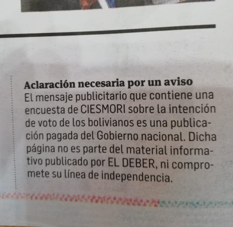 Revelan que el Gobierno pagó la difusión de polémica encuesta