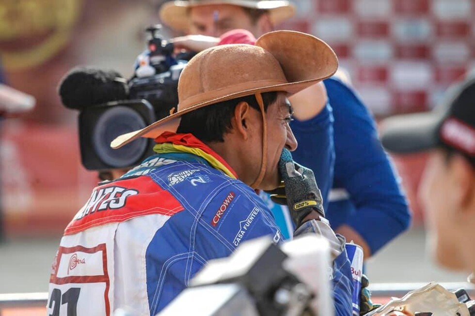 La pasión de Fabricio Fuentes no tuvo límites en el Dakar