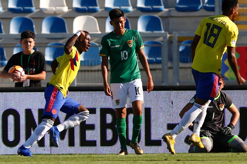 0-1. La sub-20 perdió ante Colombia un duelo directo por la clasificación