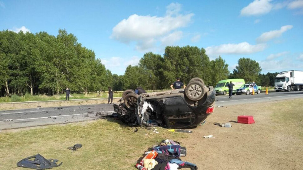 Murió una mujer en un triple choque en Argentina