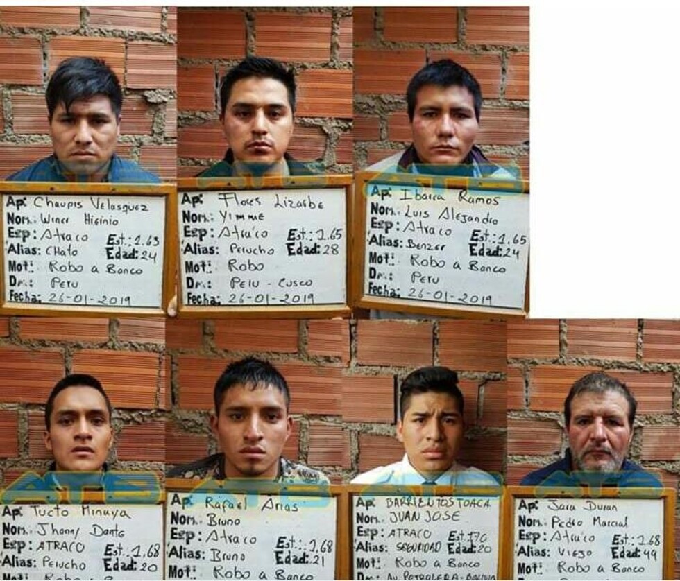 Atraco frustrado en un banco deja siete detenidos