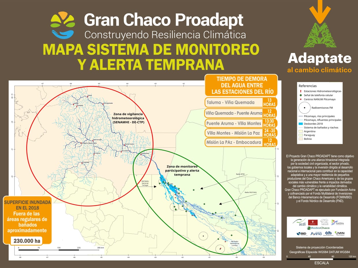 Alerta en el Pilcomayo sube a roja y piden máxima precaución en la cuenca después de Villa Montes