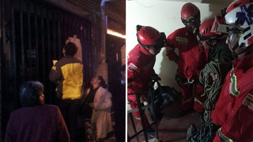 Amenazó con lanzarse de un edificio con su hija