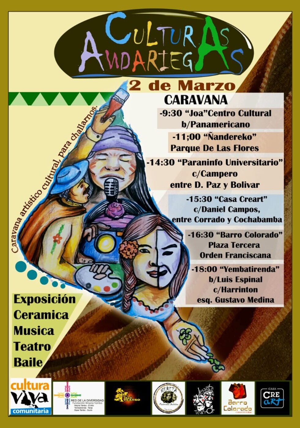 Organizan la caravana “Culturas Andariegas”