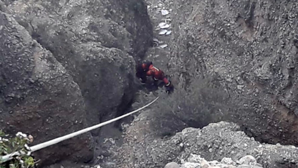 Joven recién licenciado del cuartel se lanzó a un barranco