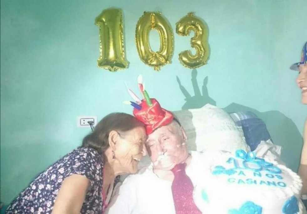 Casiano en su último cumpleaños