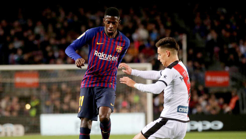 Dembélé sufre una elongación y es seria duda ante el Lyon