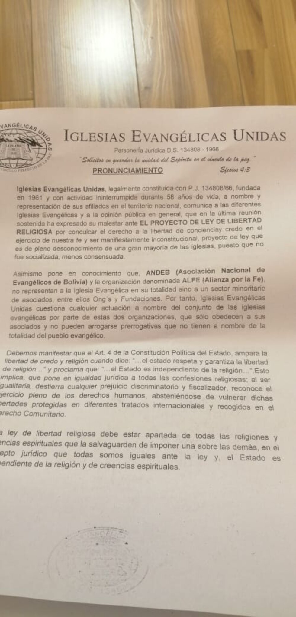 Iglesias evangélicas dicen que ley de Libertad Religiosa las reduce a organizaciones civiles