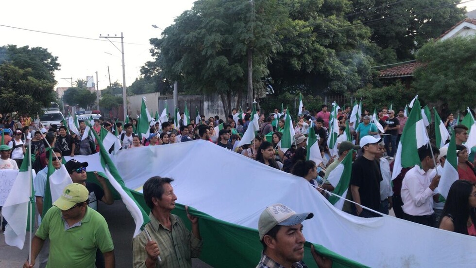 Una marcha cívica rechazó la toma de Emtagas en el Chaco